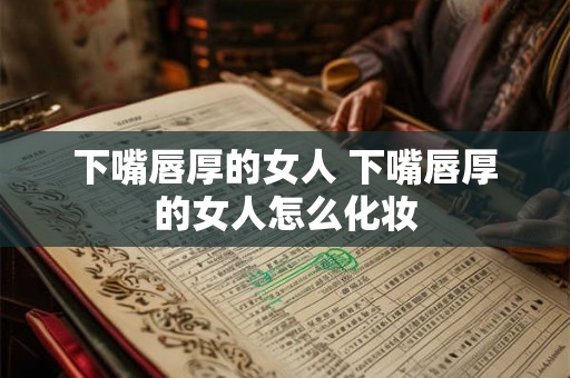 下嘴唇厚的女人 下嘴唇厚的女人怎么化妆