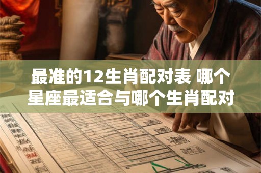 最准的12生肖配对表 哪个星座最适合与哪个生肖配对 最准的12生肖配对表 哪个星座最适合与哪个生肖配对