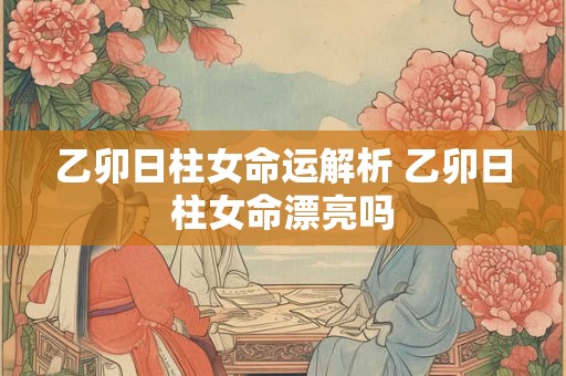 乙卯日柱女命运解析 乙卯日柱女命漂亮吗