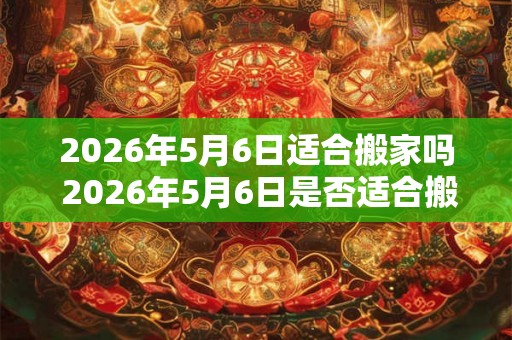 2026年5月6日适合搬家吗 2026年5月6日是否适合搬家 2026年5月6日适合搬家吗 2026年5月6日是否适合搬家