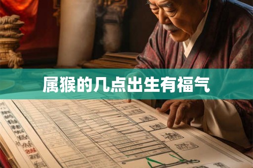 属猴的几点出生有福气