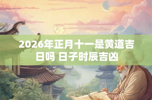 2026年正月十一是黄道吉日吗 日子时辰吉凶