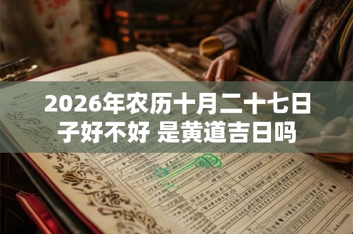 2026年农历十月二十七日子好不好 是黄道吉日吗