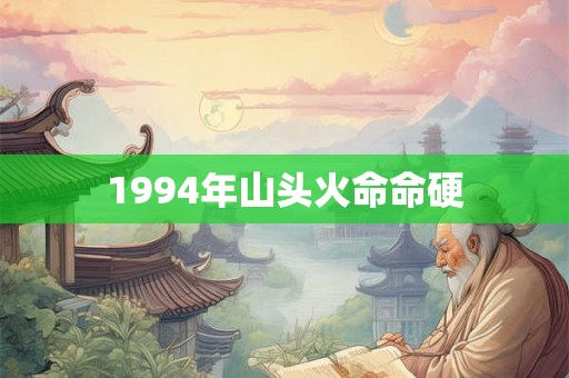 1994年山头火命命硬