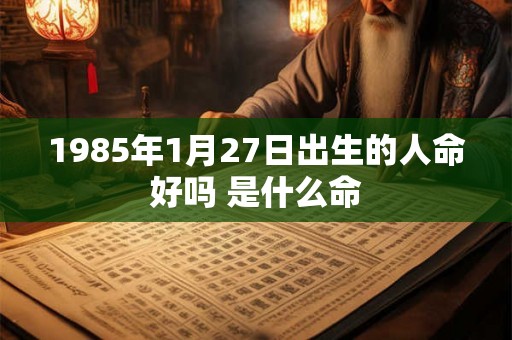 1985年1月27日出生的人命好吗 是什么命