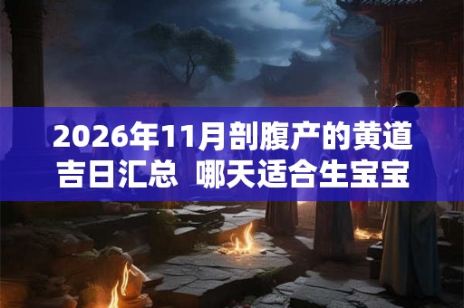 2026年11月剖腹产的黄道吉日汇总 哪天适合生宝宝 2026年11月剖腹产的黄道吉日汇总 哪天适合生宝宝