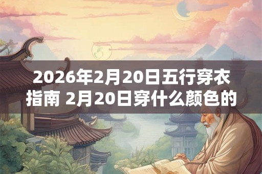 2026年2月20日五行穿衣指南 2月20日穿什么颜色的衣服