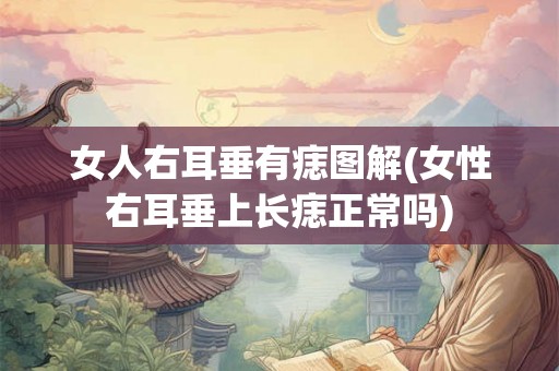 女人右耳垂有痣图解(女性右耳垂上长痣正常吗) 女人右耳垂有痣图解(女性右耳垂上长痣正常吗)