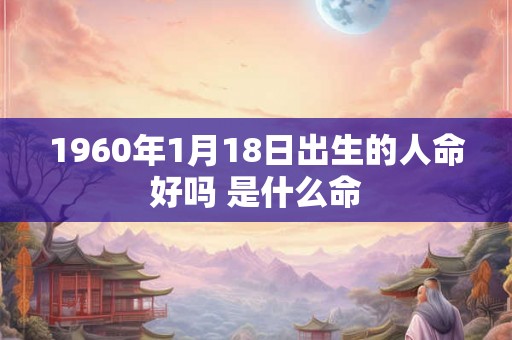 1960年1月18日出生的人命好吗 是什么命