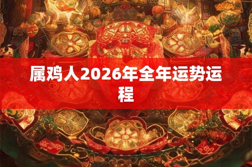 属鸡人2026年全年运势运程 属鸡人2026年全年运势运程