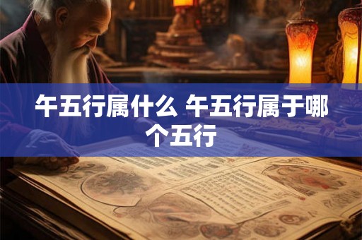 午五行属什么 午五行属于哪个五行 午五行属什么 午五行属于哪个五行