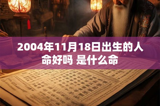 2004年11月18日出生的人命好吗 是什么命