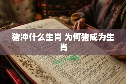猪冲什么生肖 为何猪成为生肖