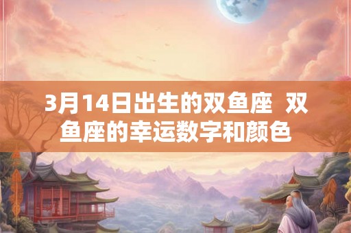 3月14日出生的双鱼座  双鱼座的幸运数字和颜色