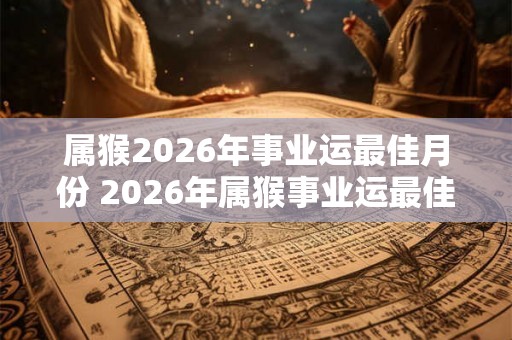 属猴2026年事业运最佳月份 2026年属猴事业运最佳月份是哪个