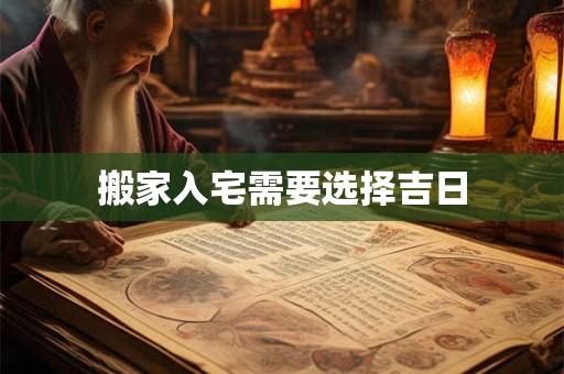 搬家入宅需要选择吉日 搬家入宅需要选择吉日