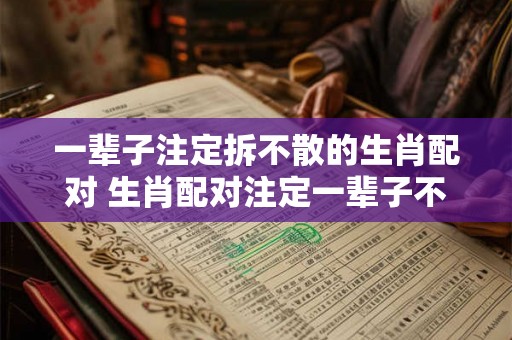 一辈子注定拆不散的生肖配对 生肖配对注定一辈子不会分开 一辈子注定拆不散的生肖配对 生肖配对注定一辈子不会分开