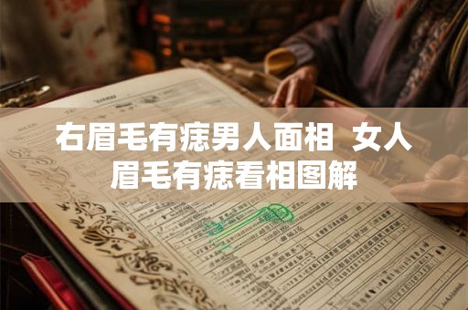 右眉毛有痣男人面相  女人眉毛有痣看相图解