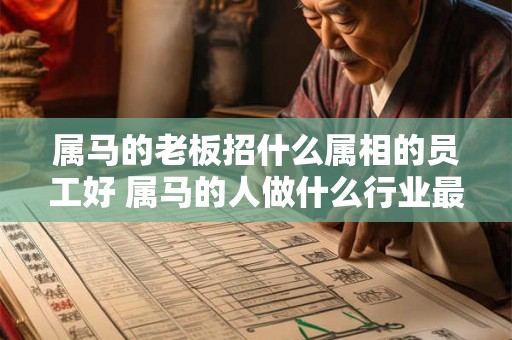 属马的老板招什么属相的员工好 属马的人做什么行业最好