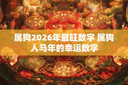 属狗2026年最旺数字 属狗人马年的幸运数字