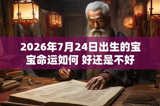 2026年7月24日出生的宝宝命运如何 好还是不好