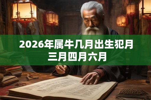 2026年属牛几月出生犯月 三月四月六月