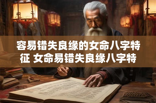 容易错失良缘的女命八字特征 女命易错失良缘八字特征