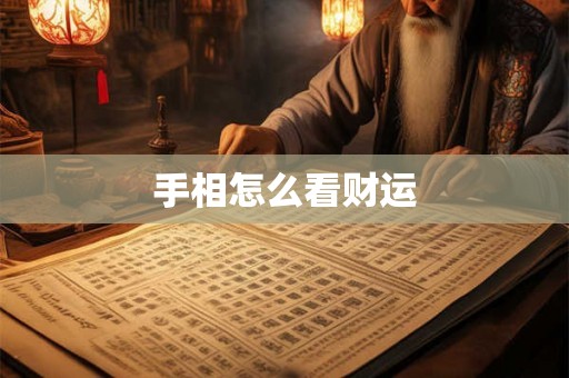 手相怎么看财运