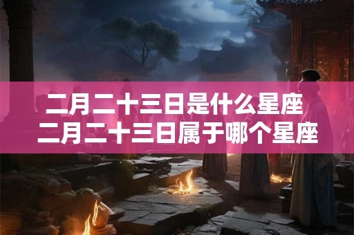 二月二十三日是什么星座 二月二十三日属于哪个星座