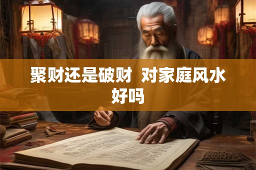 聚财还是破财  对家庭风水好吗