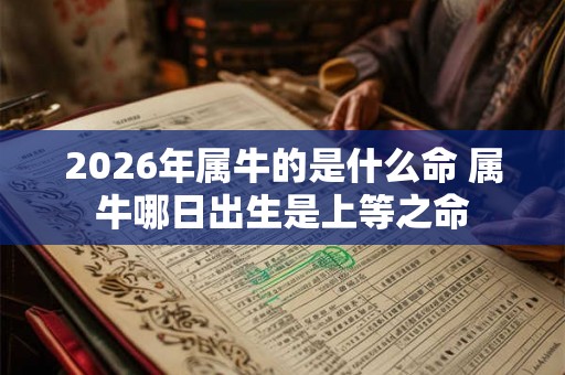 2026年属牛的是什么命 属牛哪日出生是上等之命