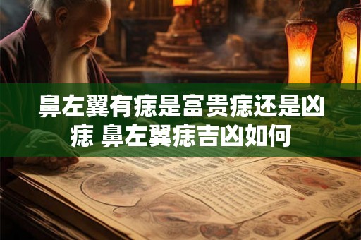 鼻左翼有痣是富贵痣还是凶痣 鼻左翼痣吉凶如何