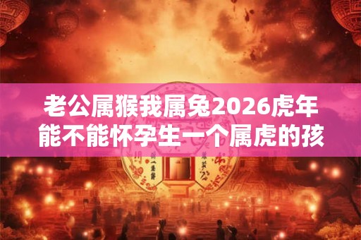 老公属猴我属兔2026虎年能不能怀孕生一个属虎的孩子  属猴和属兔合不合