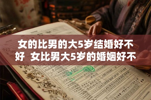 女的比男的大5岁结婚好不好  女比男大5岁的婚姻好不好