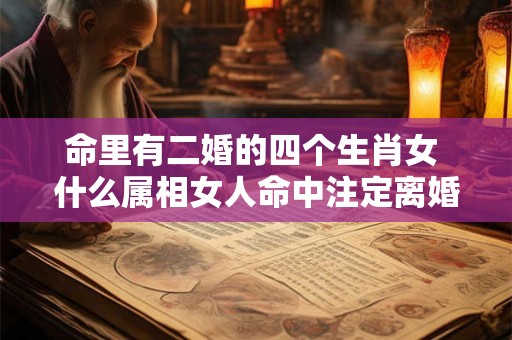 命里有二婚的四个生肖女 什么属相女人命中注定离婚二婚