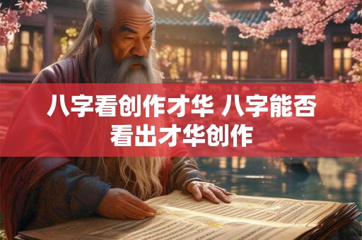 八字看创作才华 八字能否看出才华创作