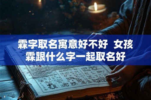 霖字取名寓意好不好  女孩霖跟什么字一起取名好
