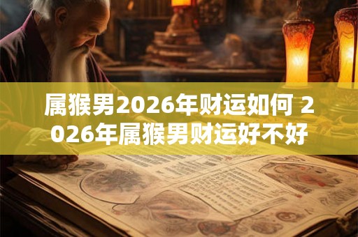属猴男2026年财运如何 2026年属猴男财运好不好