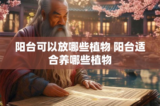 阳台可以放哪些植物 阳台适合养哪些植物