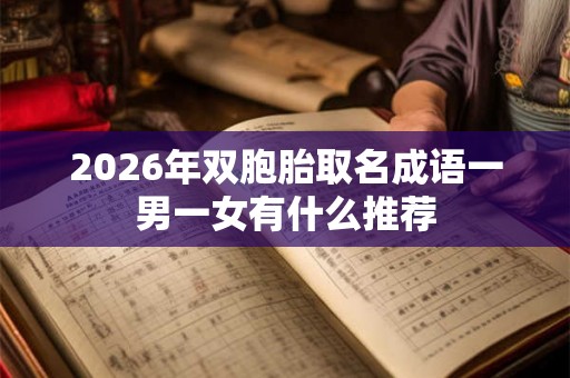 2026年双胞胎取名成语一男一女有什么推荐