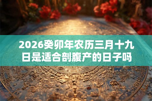 2026癸卯年农历三月十九日是适合剖腹产的日子吗