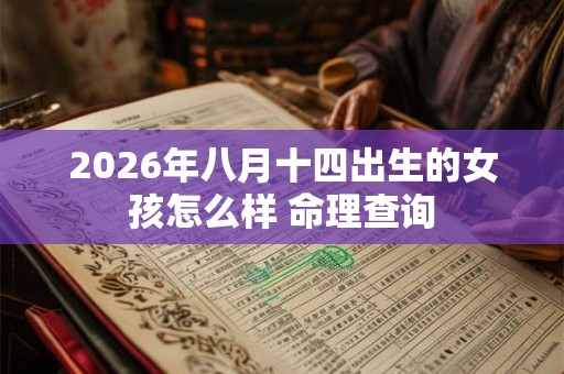 2026年八月十四出生的女孩怎么样 命理查询 2026年八月十四出生的女孩怎么样 命理查询