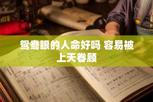 鸳鸯眼的人命好吗 容易被上天眷顾