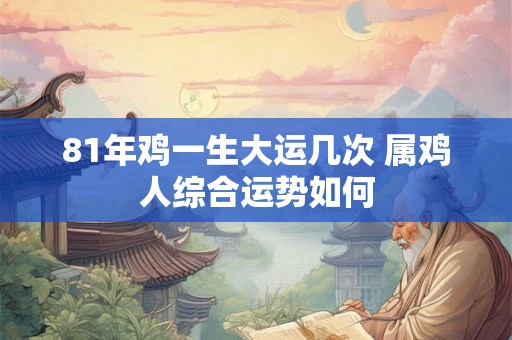 81年鸡一生大运几次 属鸡人综合运势如何 81年鸡一生大运几次 属鸡人综合运势如何