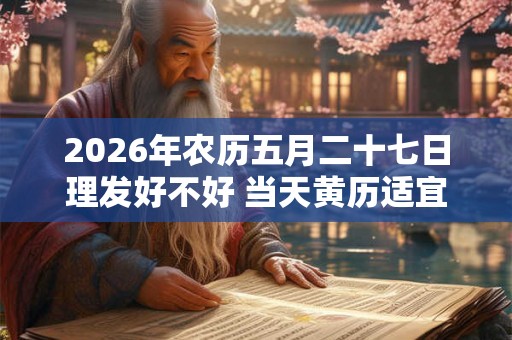 2026年农历五月二十七日理发好不好 当天黄历适宜剃头不