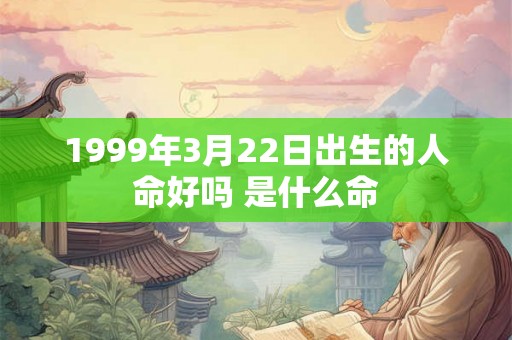 1999年3月22日出生的人命好吗 是什么命 1999年3月22日出生的人命好吗 是什么命