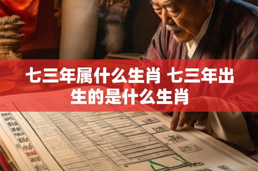 七三年属什么生肖 七三年出生的是什么生肖