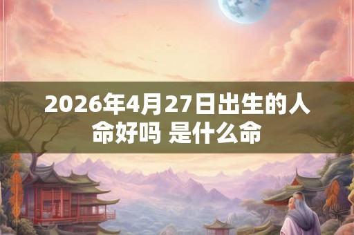 2026年4月27日出生的人命好吗 是什么命 2026年4月27日出生的人命好吗 是什么命