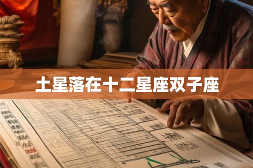 土星落在十二星座双子座
