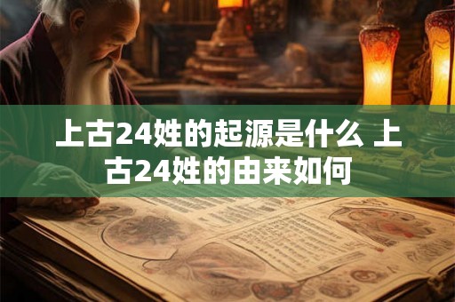 上古24姓的起源是什么 上古24姓的由来如何